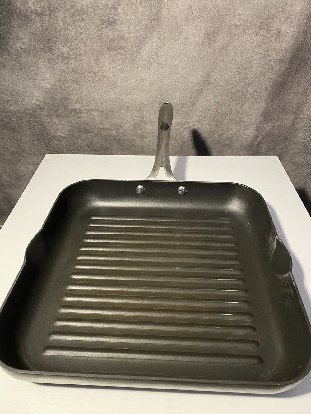 Tramontina 11.5" Square Nonstick Grill Pan Ridged Skillet Stainless Handle